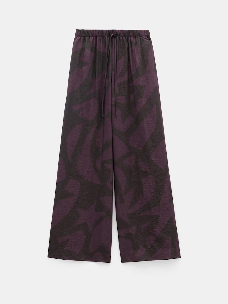 Hush Purple Petunia Printed Trousers - Image 5 of 6