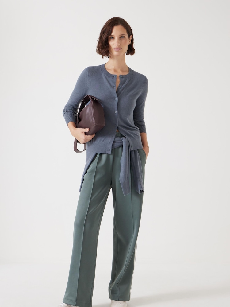 Hush Grey Slim Button Through Knitted Cardigan - Image 2 of 5