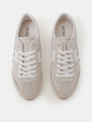 Hush Cream Suede Slimline Retro Trainers - Image 5 of 5