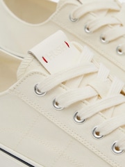 Hush Cream Light Finley Canvas Trainers - Image 5 of 5