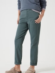 Hush Green 100% Cotton Tanya Tapered Chinos - Image 2 of 5