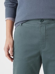Hush Green 100% Cotton Tanya Tapered Chinos - Image 4 of 5