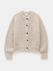 Hush Cream Button Front Rib Cardigan - Image 5 of 5