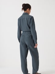 Hush Grey Aviator Jumpsuit - Image 3 of 6