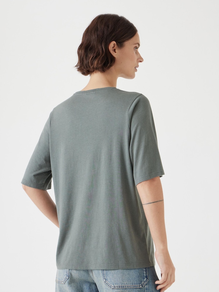 Hush Green Reece Relaxed T-Shirt - Image 3 of 5