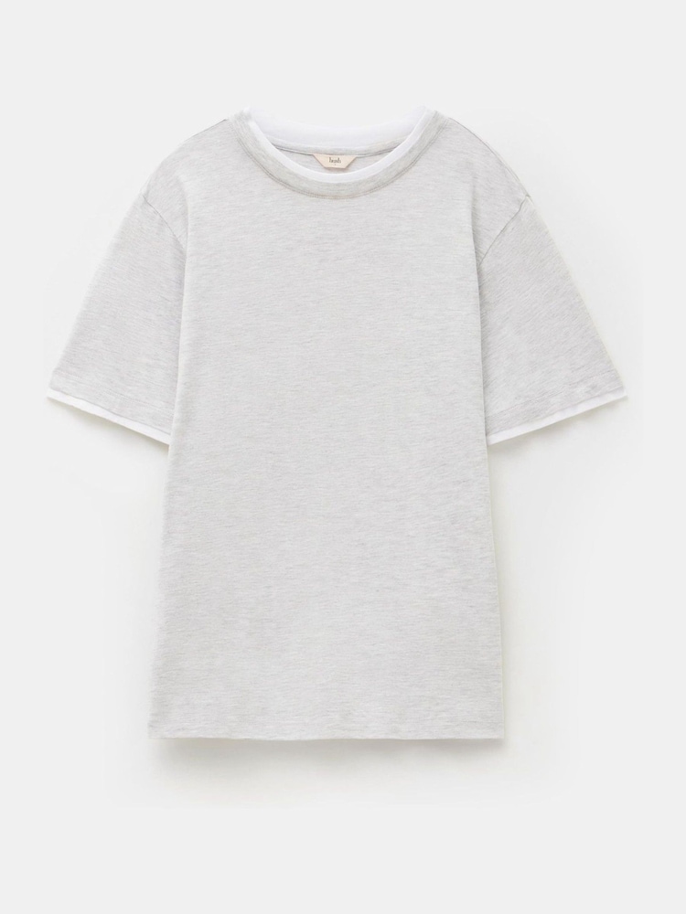 Hush Grey Contrast Layer T-Shirt - Image 5 of 5