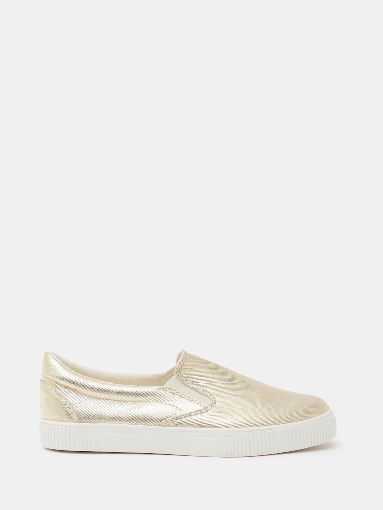 Hush Gold Gili Slip On Trainers - Image 3 of 5