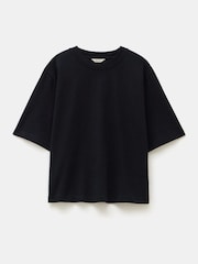 Hush Black Romina Heavyweight 100% Cotton T-Shirt - Image 5 of 5