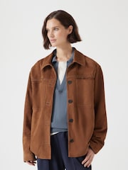 Hush Brown Suede Jacket - Image 1 of 5