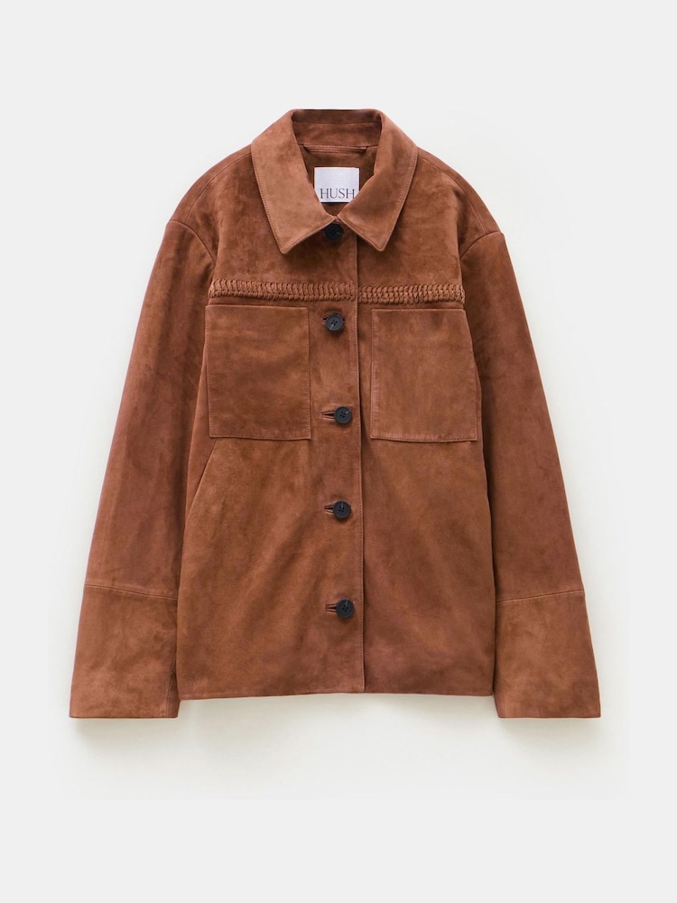 Hush Brown Suede Jacket - Image 5 of 5