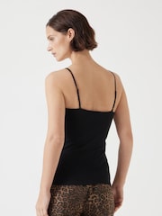 Hush Black Sarah Skinny Strap Cami - Image 3 of 5