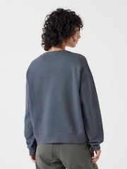 رمادي - Hush 100% Cotton Weekending Graphic Sweatshirt - صورة 3 من 5