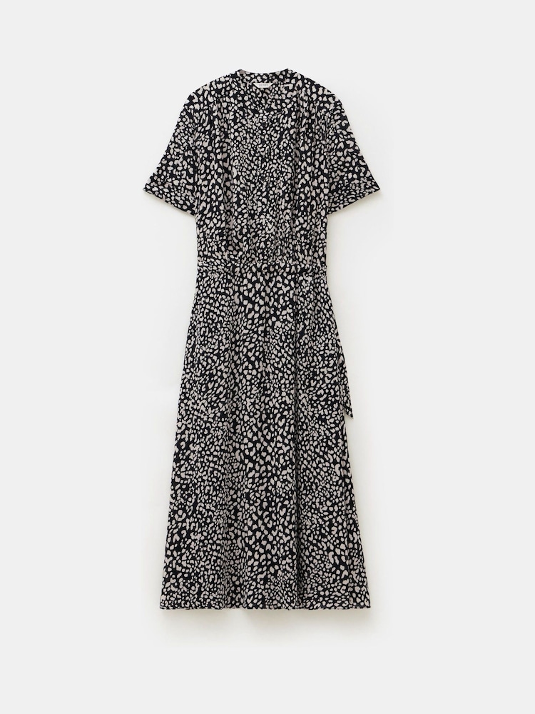 Hush Animal Printed Short Sleeve Midi Shirt Dress - Image 5 of 5