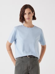 Azul - Hush 100% Cotton Rosie Regular Fit T-Shirt - Imagen 1 de 5