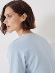 Azul - Hush 100% Cotton Rosie Regular Fit T-Shirt - Imagen 4 de 5