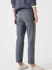 Hush Blue 100% Cotton Tanya Tapered Chinos - Image 3 of 5