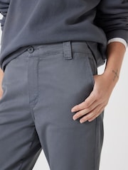 Hush Blue 100% Cotton Tanya Tapered Chinos - Image 4 of 5