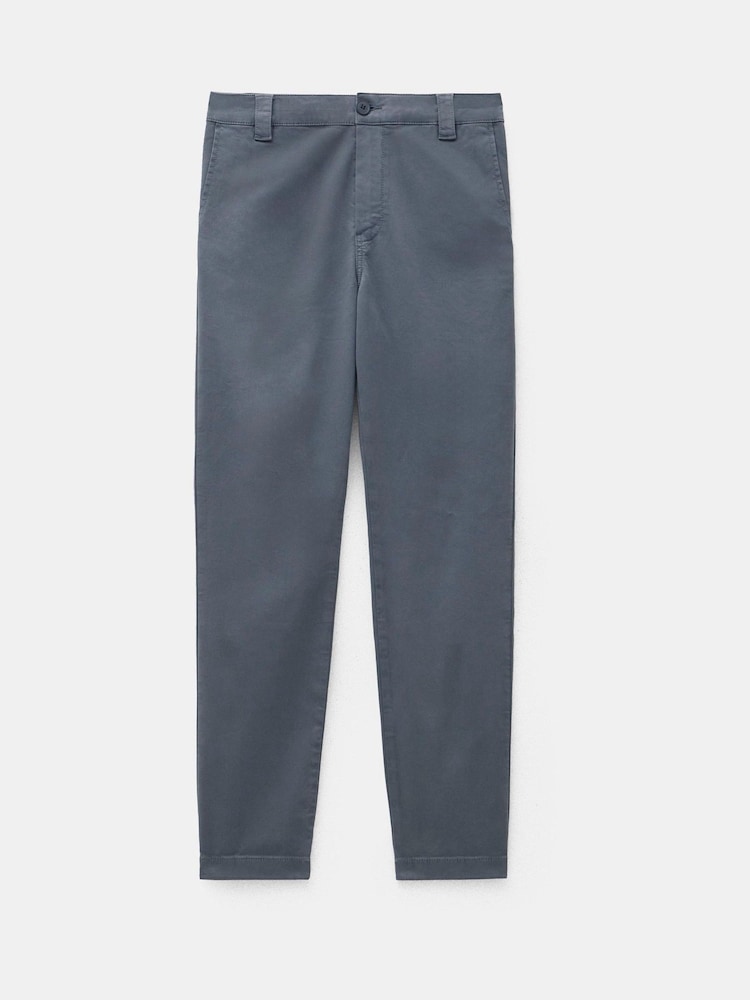 Hush Blue 100% Cotton Tanya Tapered Chinos - Image 5 of 5