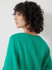 Verde azulado - Hush Matilda 100% Cotton Raglan T-Shirt - Imagen 3 de 5