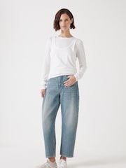 Hush Blue Light Cordelia Barrel Leg Jeans - Image 2 of 5