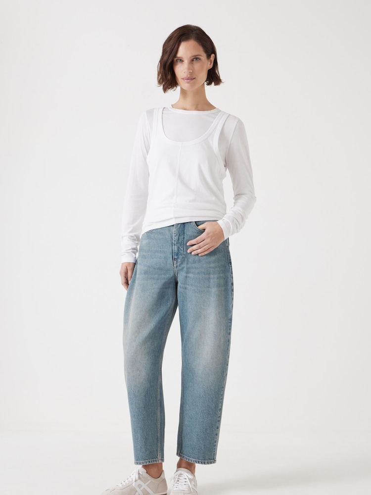 Hush Blue Light Cordelia Barrel Leg Jeans - Image 2 of 5