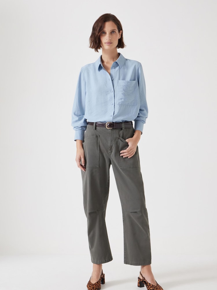 Hush Blue Long Sleeve Relaxed Shirt - Image 2 of 5