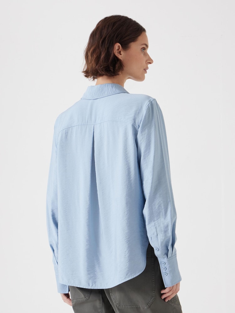 Hush Blue Long Sleeve Relaxed Shirt - Image 3 of 5