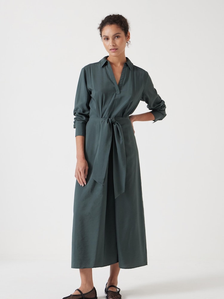 Hush Green Maya Front Tie Maxi Dress - Image 1 of 5