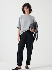 Hush Grey Romina Heavyweight 100% Cotton T-Shirt - Image 2 of 5