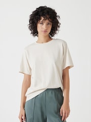 Hush Almond 100% Cotton Rosie Regular Fit T-Shirt - Image 1 of 5