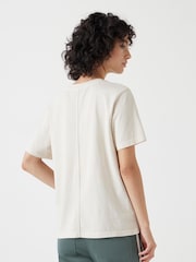 Hush Almond 100% Cotton Rosie Regular Fit T-Shirt - Image 3 of 5