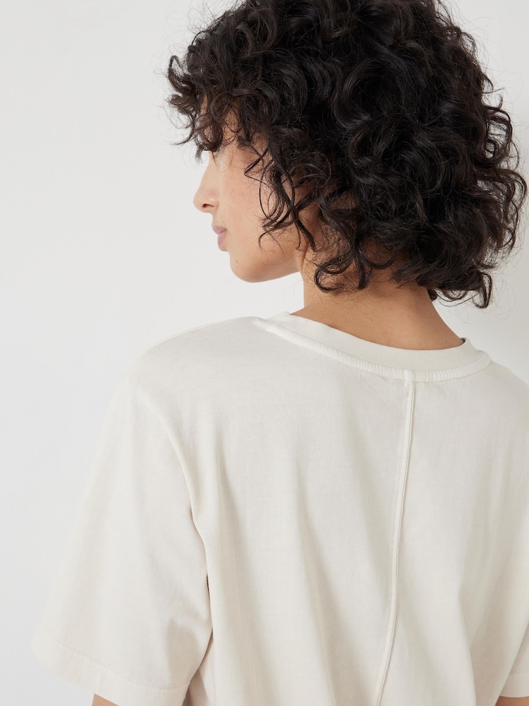 Hush Almond 100% Cotton Rosie Regular Fit T-Shirt - Image 4 of 5