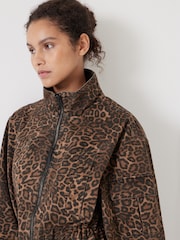 Hush Animal Print 100% Cotton Utility Parka Jacket - Image 5 of 7