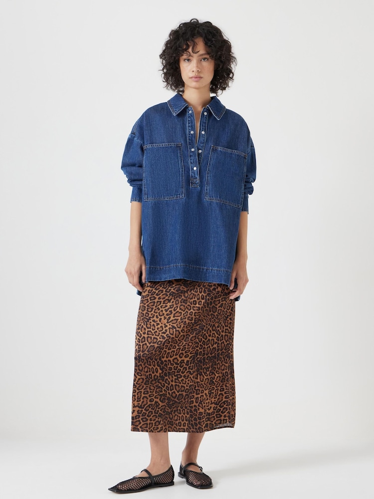 Hush Blue Denim Pullover Shirt - Image 2 of 5