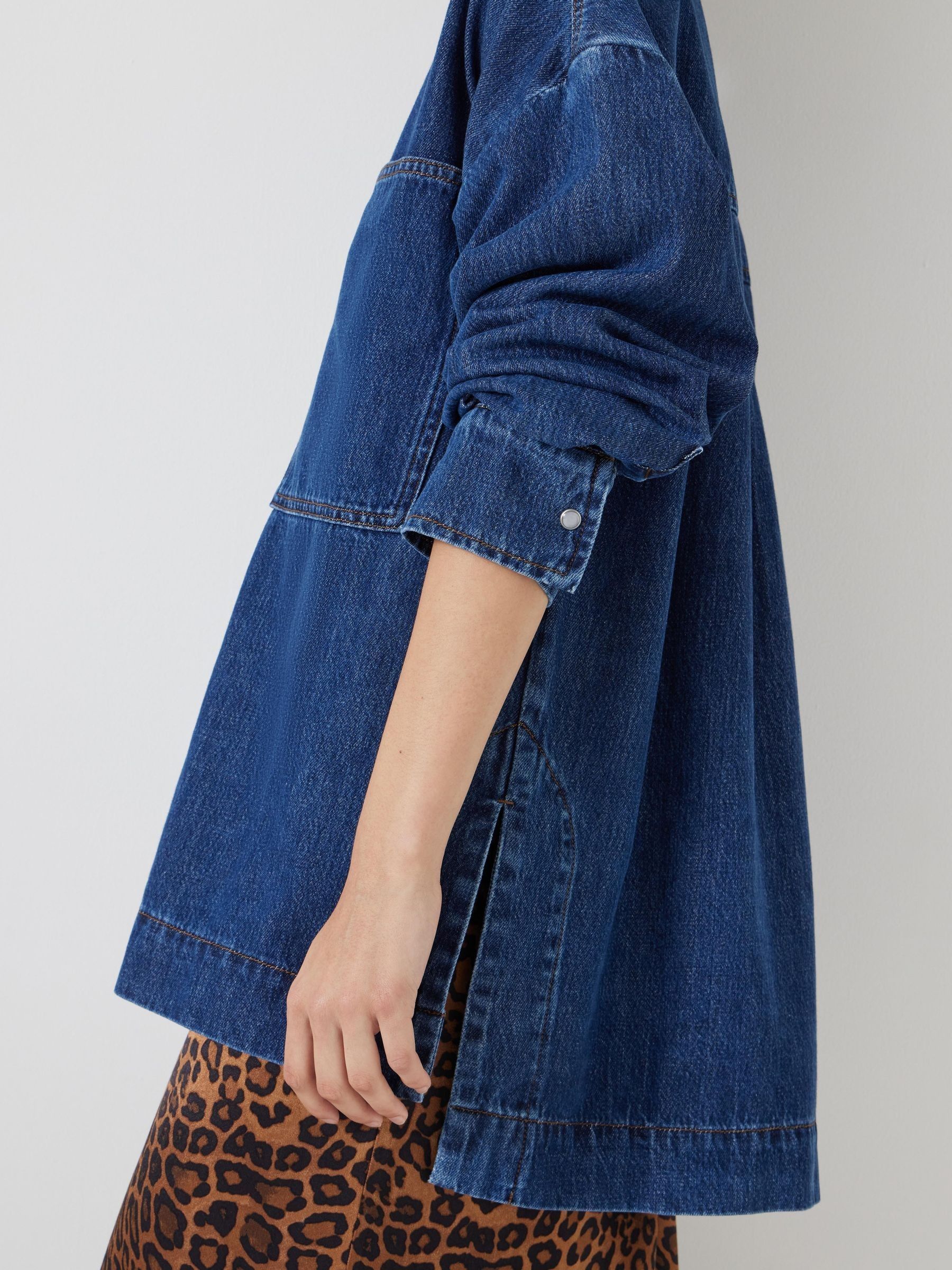 Buy Hush Blue Denim Pullover Shirt from Next Luxembourg