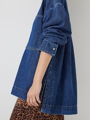 Hush Blue Denim Pullover Shirt - Image 4 of 5