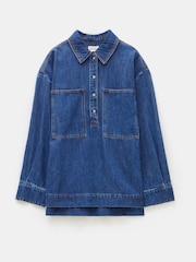 Hush Blue Denim Pullover Shirt - Image 5 of 5