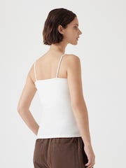 Hush White Sarah Skinny Strap Cami - Image 2 of 5
