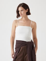 Hush White Sarah Skinny Strap Cami - Image 3 of 5
