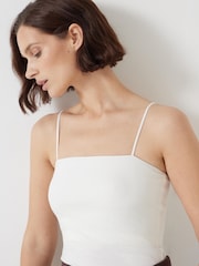 Hush White Sarah Skinny Strap Cami - Image 4 of 5
