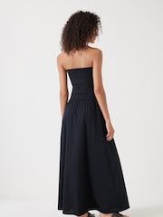 Hush Black 100% Cotton Tube Maxi Dress - Image 2 of 6