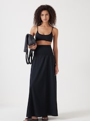 Hush Black 100% Cotton Tube Maxi Dress - Image 3 of 6