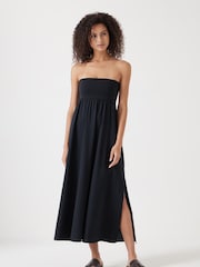 Hush Black 100% Cotton Tube Maxi Dress - Image 5 of 6