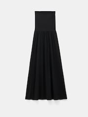 Hush Black 100% Cotton Tube Maxi Dress - Image 6 of 6