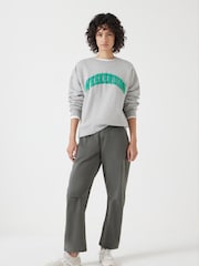 رمادي فاتح - Hush 100% Cotton Weekending Graphic Sweatshirt - صورة 2 من 5