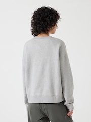 رمادي فاتح - Hush 100% Cotton Weekending Graphic Sweatshirt - صورة 3 من 5