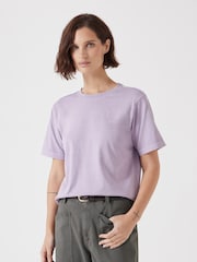 Morado - Hush 100% Cotton Rosie Regular Fit T-Shirt - Imagen 1 de 5