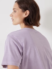 Morado - Hush 100% Cotton Rosie Regular Fit T-Shirt - Imagen 4 de 5