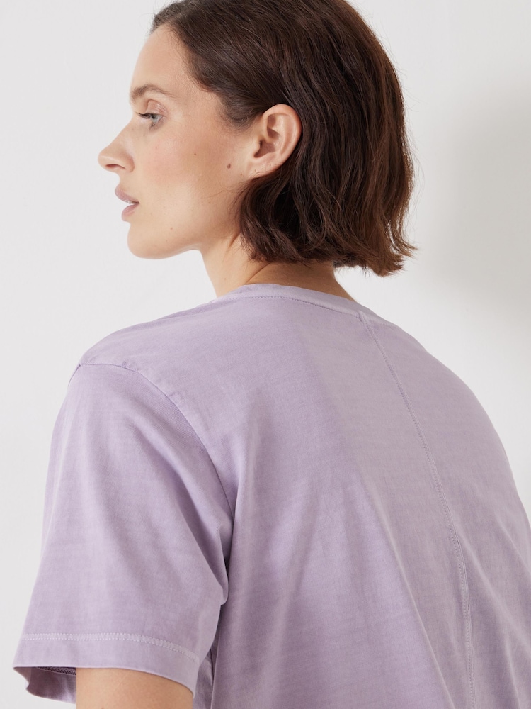 Hush Purple 100% Cotton Rosie Regular Fit T-Shirt - Image 4 of 5