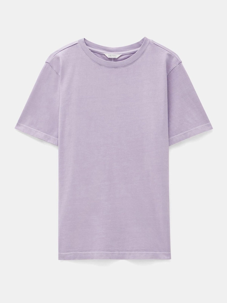 Morado - Hush 100% Cotton Rosie Regular Fit T-Shirt - Imagen 5 de 5